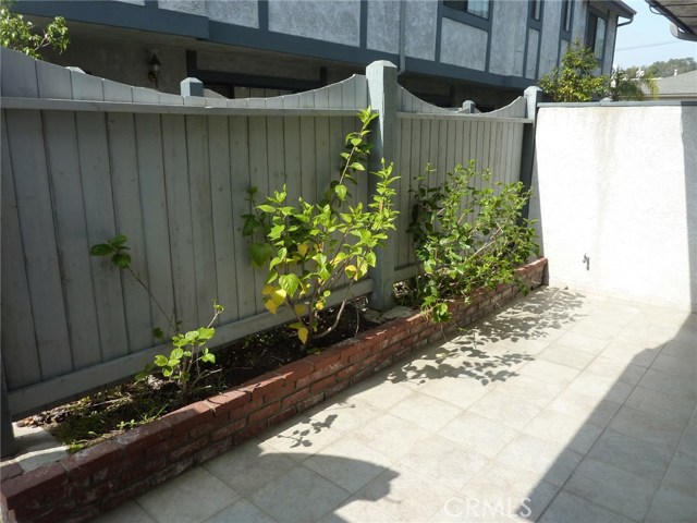 Private patio area