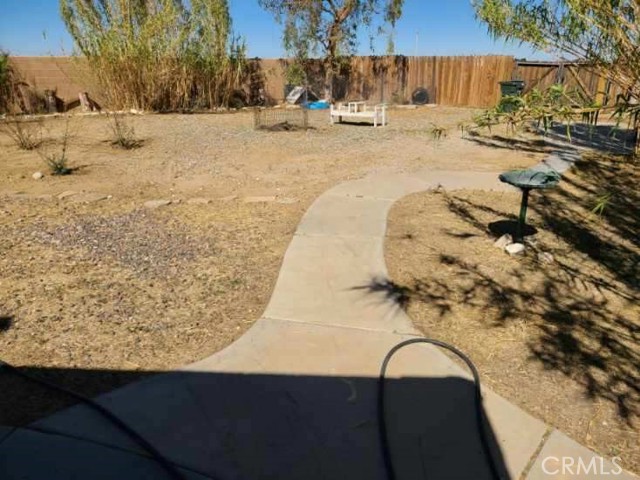 Backyard pathway to gate for RV/Boath parking