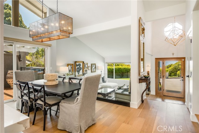 Dining Room into Entry & Living Room