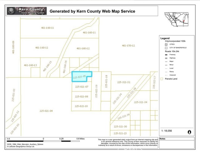Detail Gallery Image 3 of 4 For 0 Apn 225-021-05-00-7, Mojave,  CA 93501 - – Beds | – Baths
