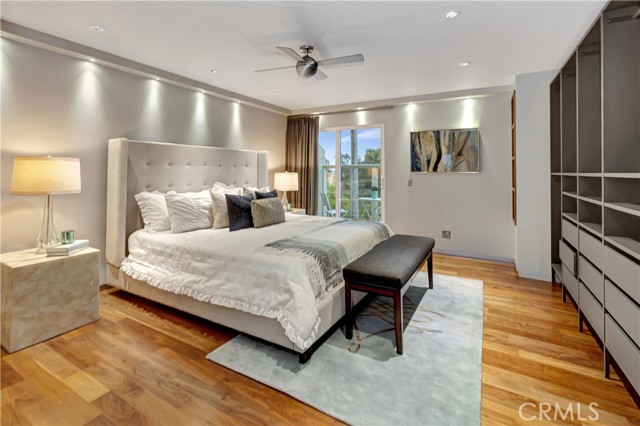 Master bedroom with view