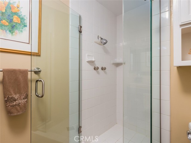 Shower in hall bath