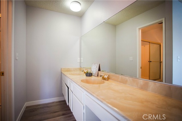 Master bathroom also has two sinks