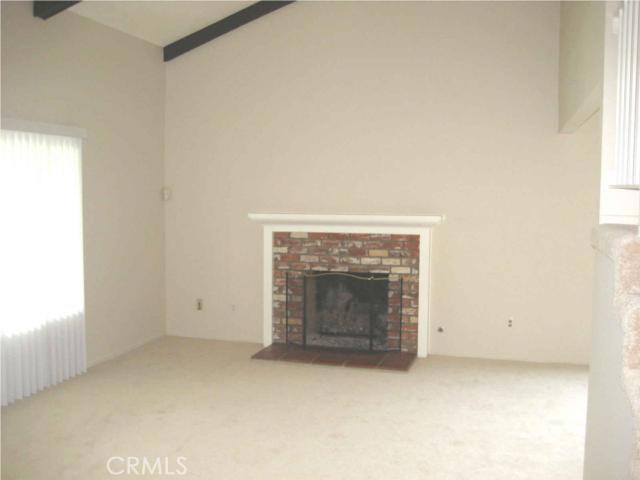 Living room with fireplace