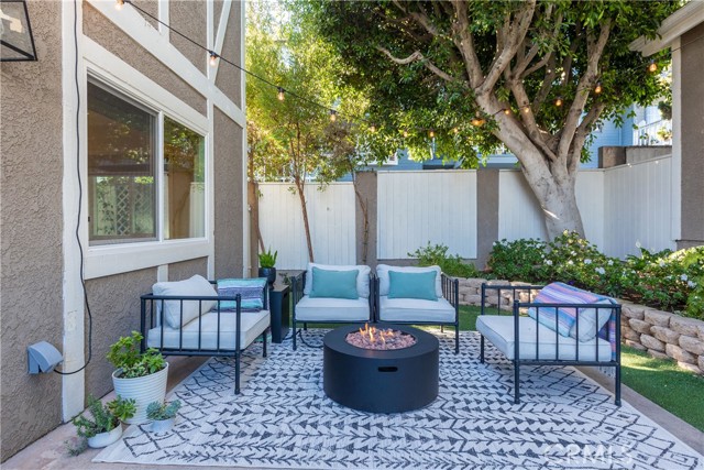 Backyard: Mature Landscaping to Create Privacy.