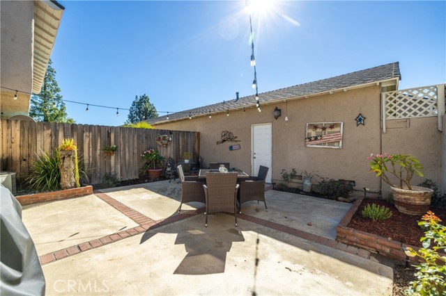 Backyard toward the two car garage accessed through the backyard.