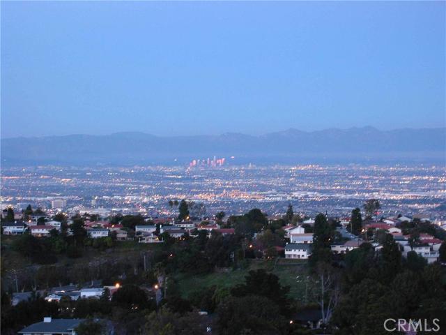 View of Downtown LA taken at twilight mid summer