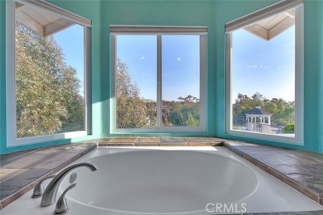 Soaking tub with a view!