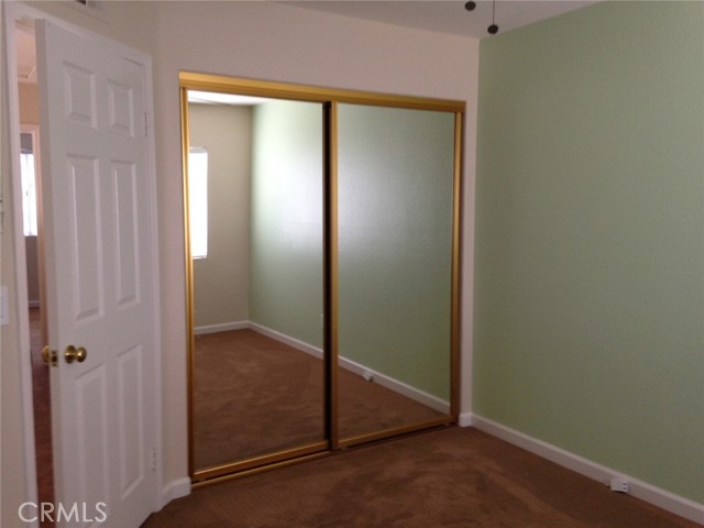 Mirrored wardrobe doors...