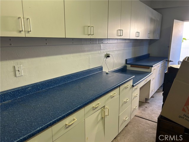 Storage and workspace in the garage.