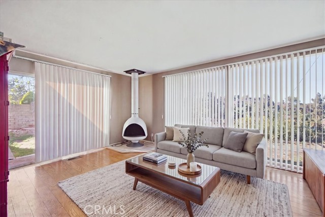 Family room virtually staged
