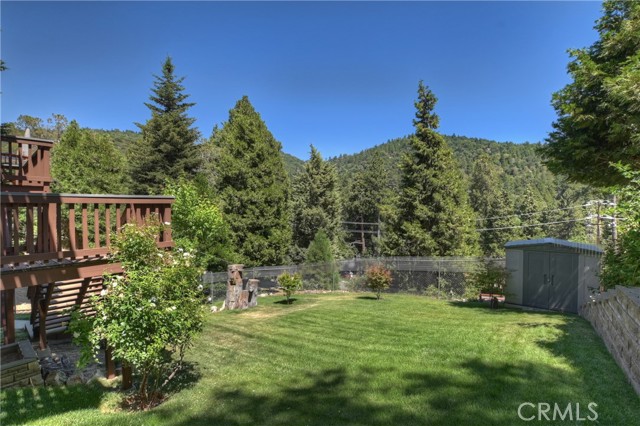Grassed and fenced Back yard