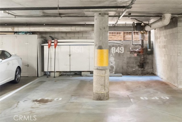 Two Side by Side Parking Spaces with Storage