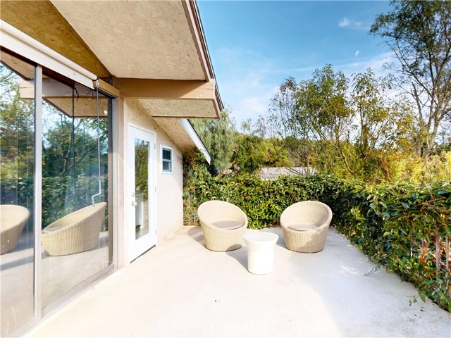 Private balcony of off Primary Bedroom