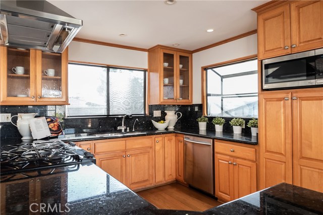 Remodeled kitchen..garden window looks west