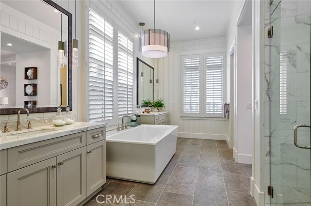 Master bath suite of Model home, same floorplan.
