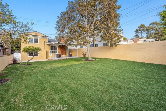 Looking back at house and covered patio.