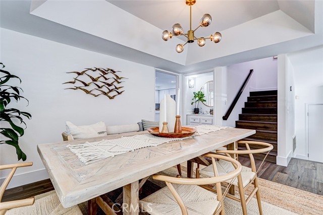 Spacious elegant dining room