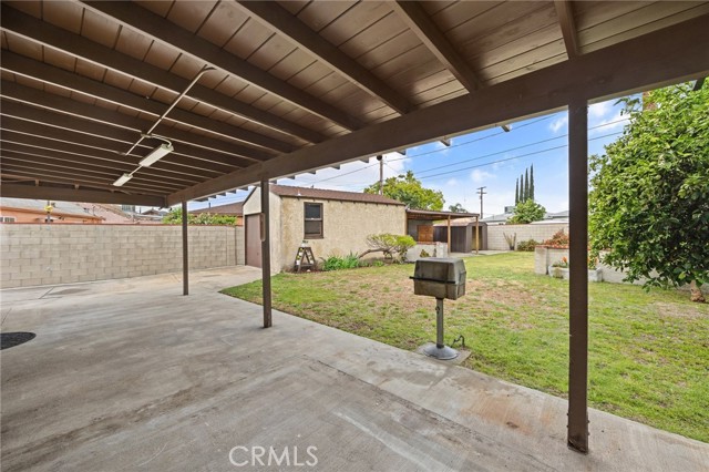 Covered patio