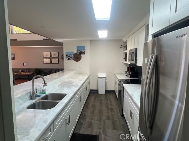 updated kitchen for hosting parties in the community room