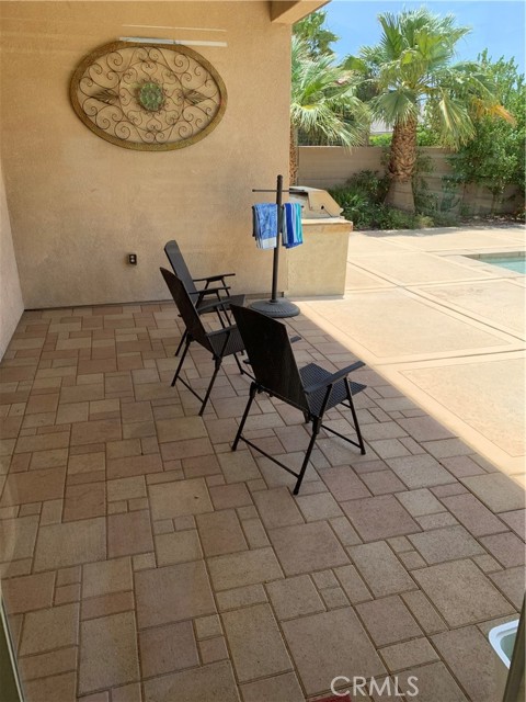 Shaded patio