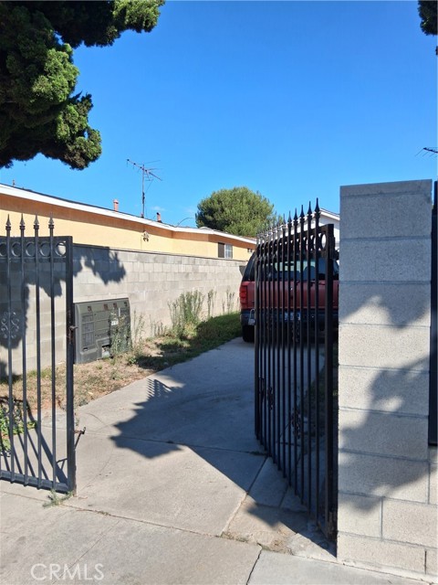 Back gate.