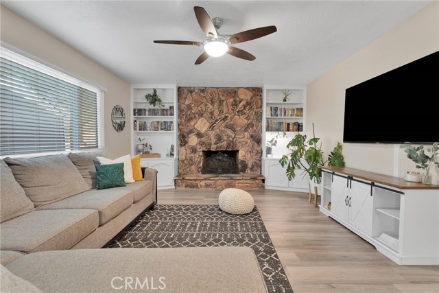 Living Room and Fireplace