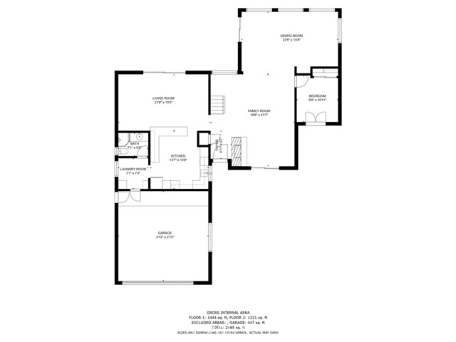 Entry Level Floor Plan for 3338 Seaclaire Dr., Rancho Palos Verdes