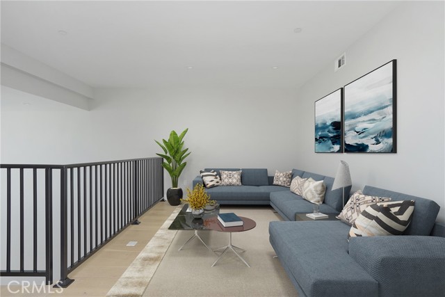 Virtually staged loft.