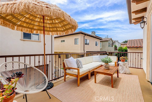 Balcony off living room