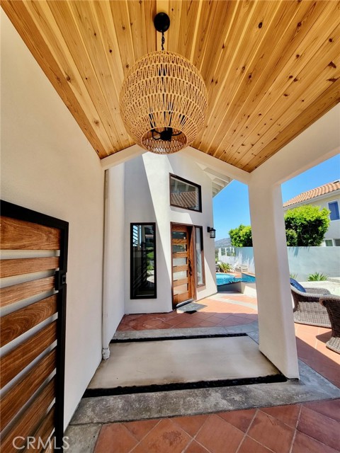 Custom private gated courtyard entrance