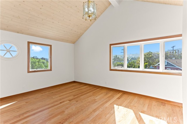 2nd Bedroom with Beautiful Vaulted Ceilings. Open and Spacious. Substantial Natural Light