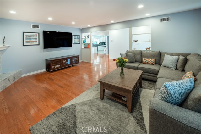 Living room open to hallway