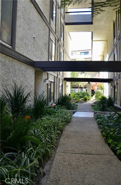 View of well landscaped pathways.