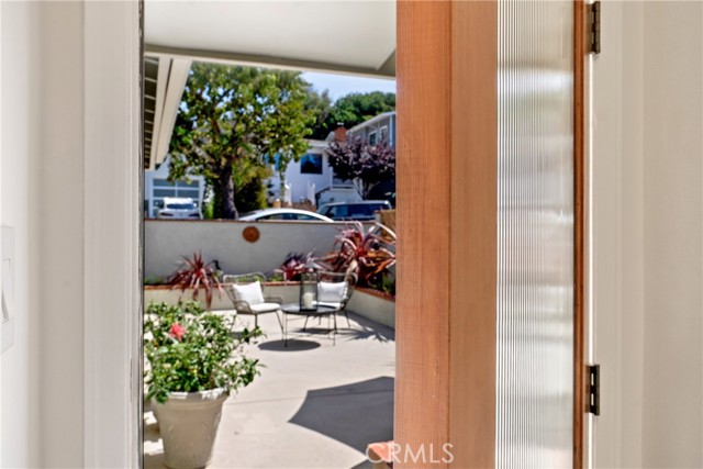 Looking out towards Front Patio from Front Door.