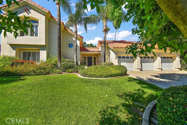 Large corner lot attractively maintained