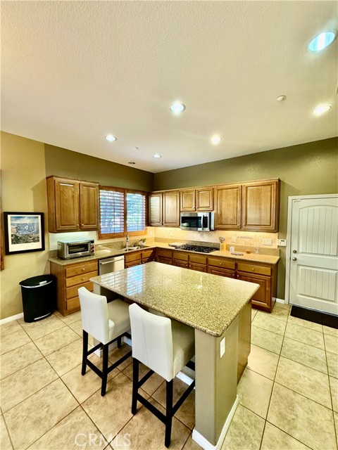 Kitchen island for gathering.