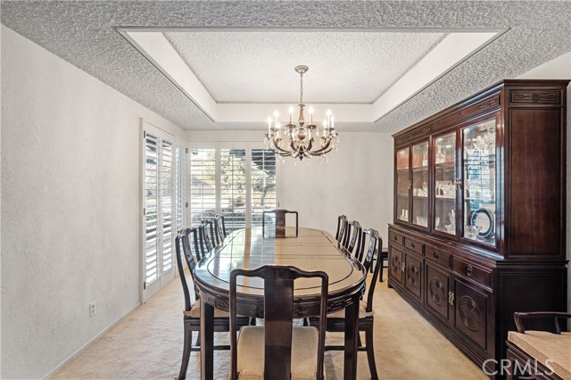 The formal dining room is perfect for the special occasion dinner party.