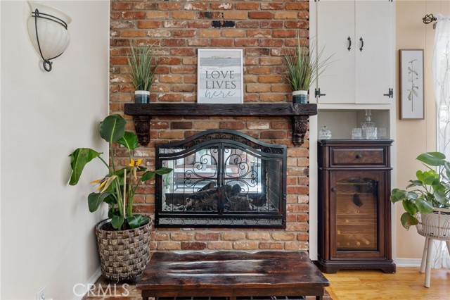 Enjoy the two-sided fireplace from either side...