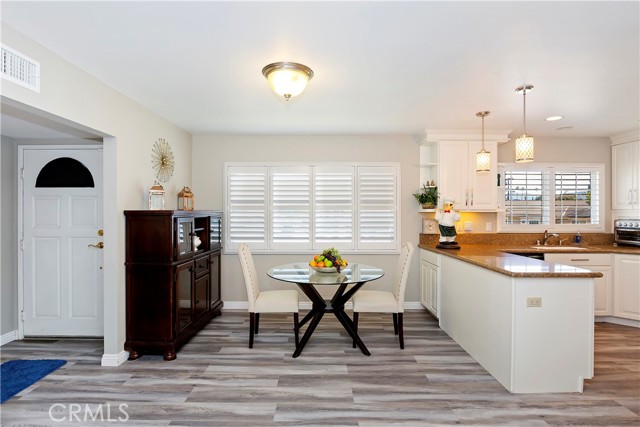 Dining Area - The breakfast nook just off the kitchen is great for informal dining.