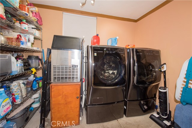 Inside laundry room