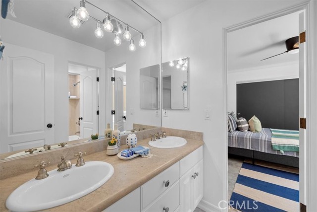 Dual vanities in Jack n Jill bathroom