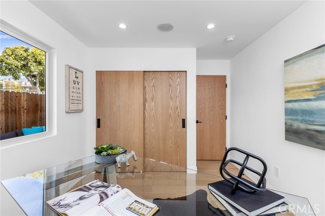 White oak flooring and red oak doors make a huge design statement.