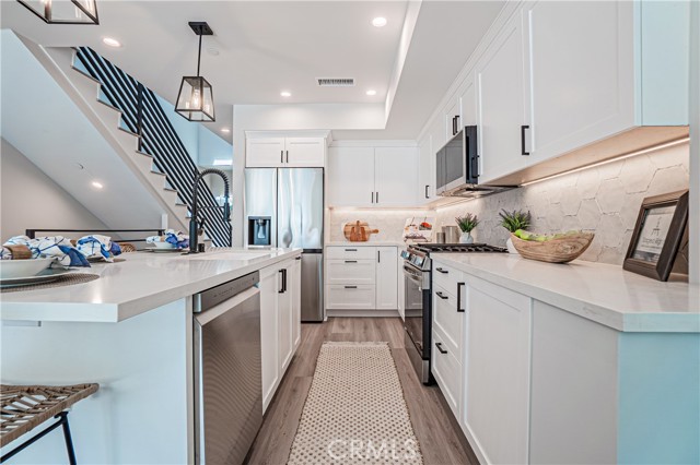 View of kitchen from main living area
