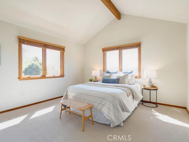 Upstairs Guest Bedroom has great views. Bedroom #2