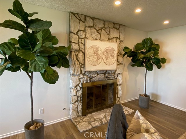 Fireplace with PV Stone