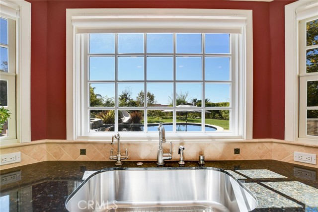 Kitchen view to pool