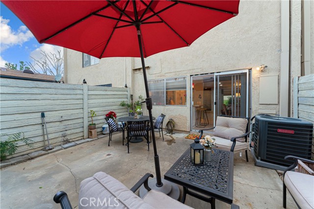 Newer A/C (within the last two years), spacious patio. Sliders to dining/kitchen.