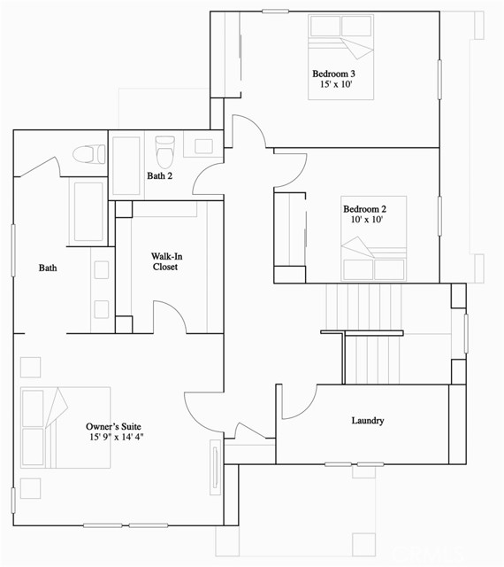Residence 2 - level 2 floorplan
