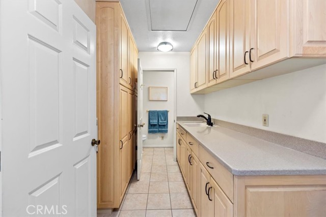 Pantry, storage and half bathroom